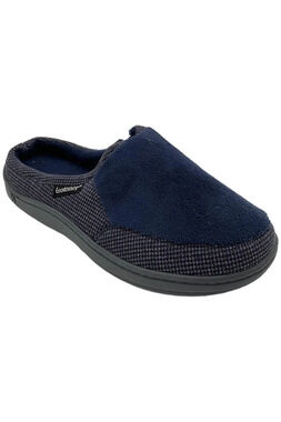 Isotoner Men's Travis Slippers Navy - Medium